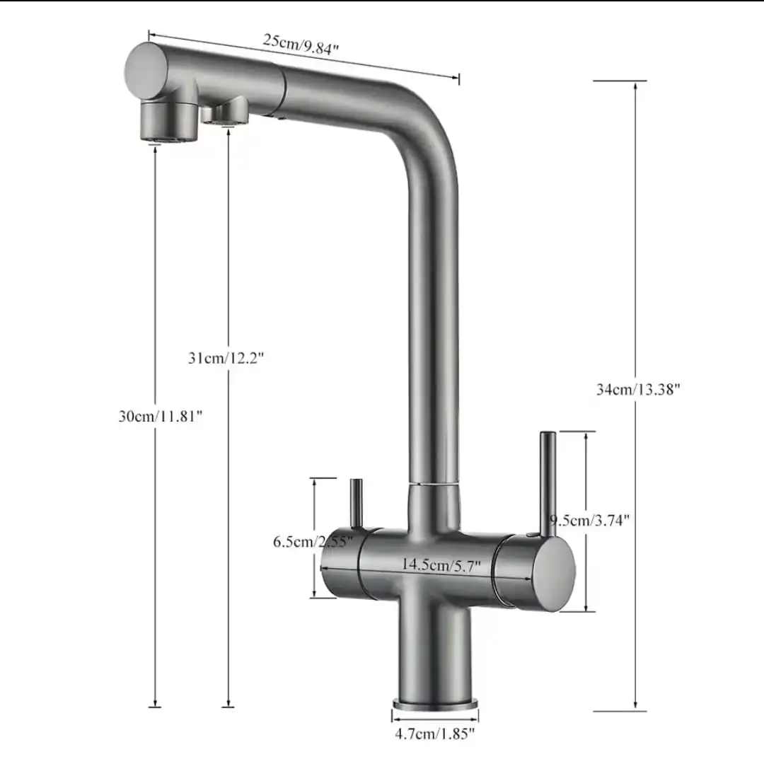 ברז מטבח משולב מים מסוננים
