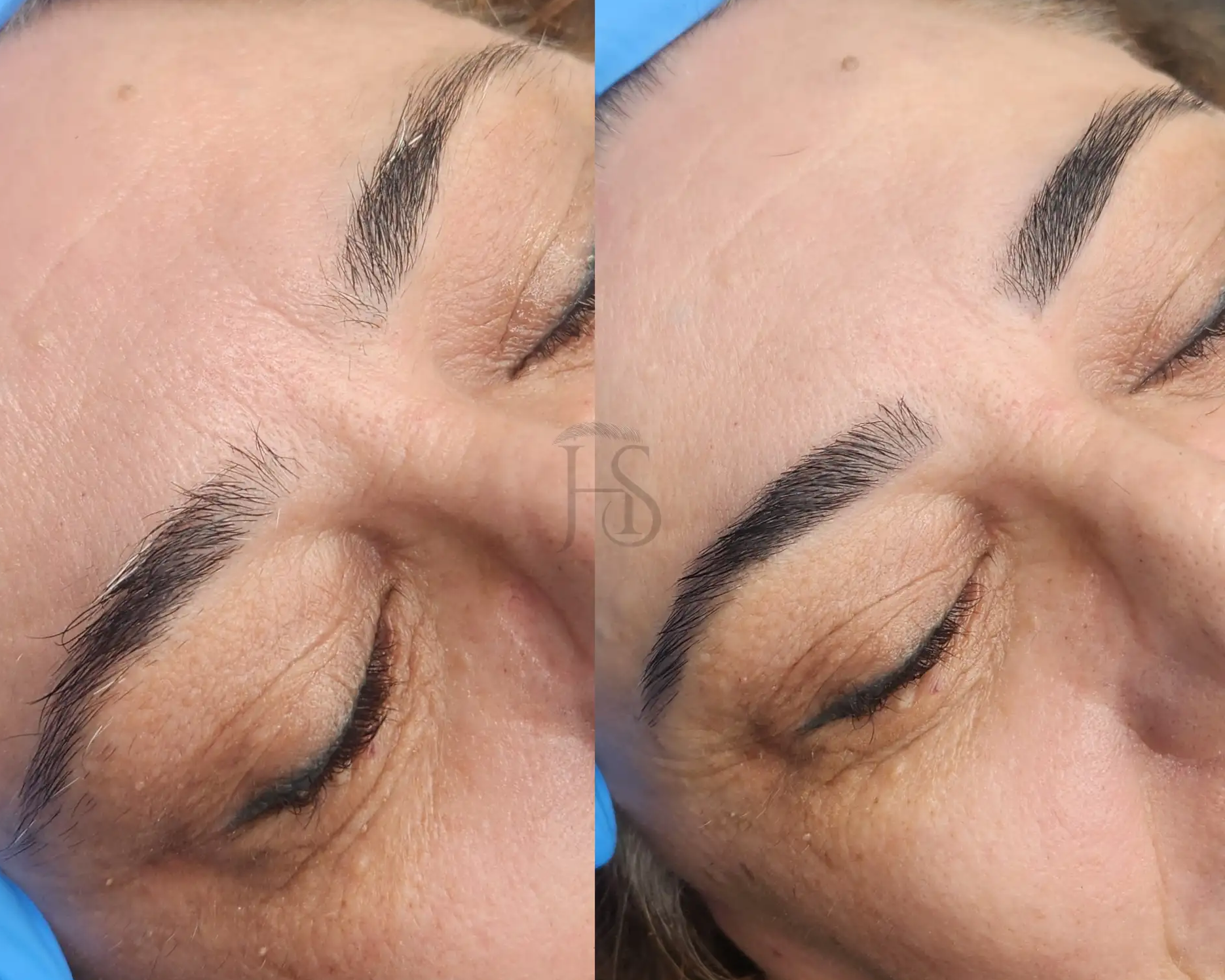 עיצוב גבות בתוספת צבע/ הרמת גבות