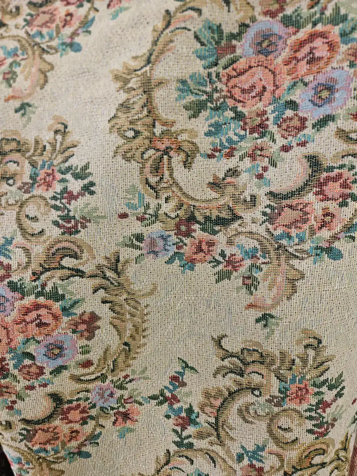 בד גובלן פרחים וינטג'