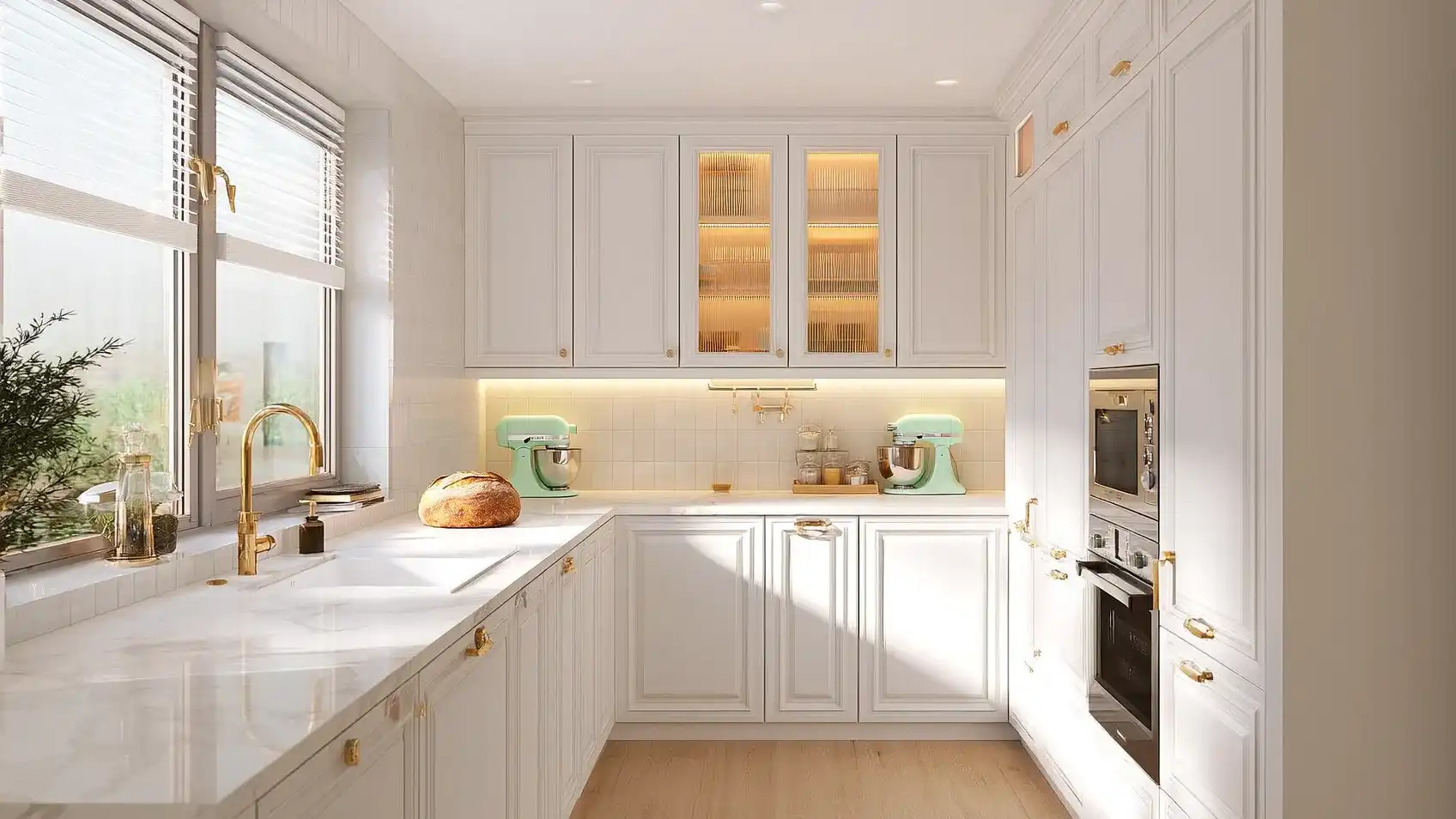 קולקציית מטבחים בהירים בפתח תקווה – עיצוב נקי | RAN KITCHENS