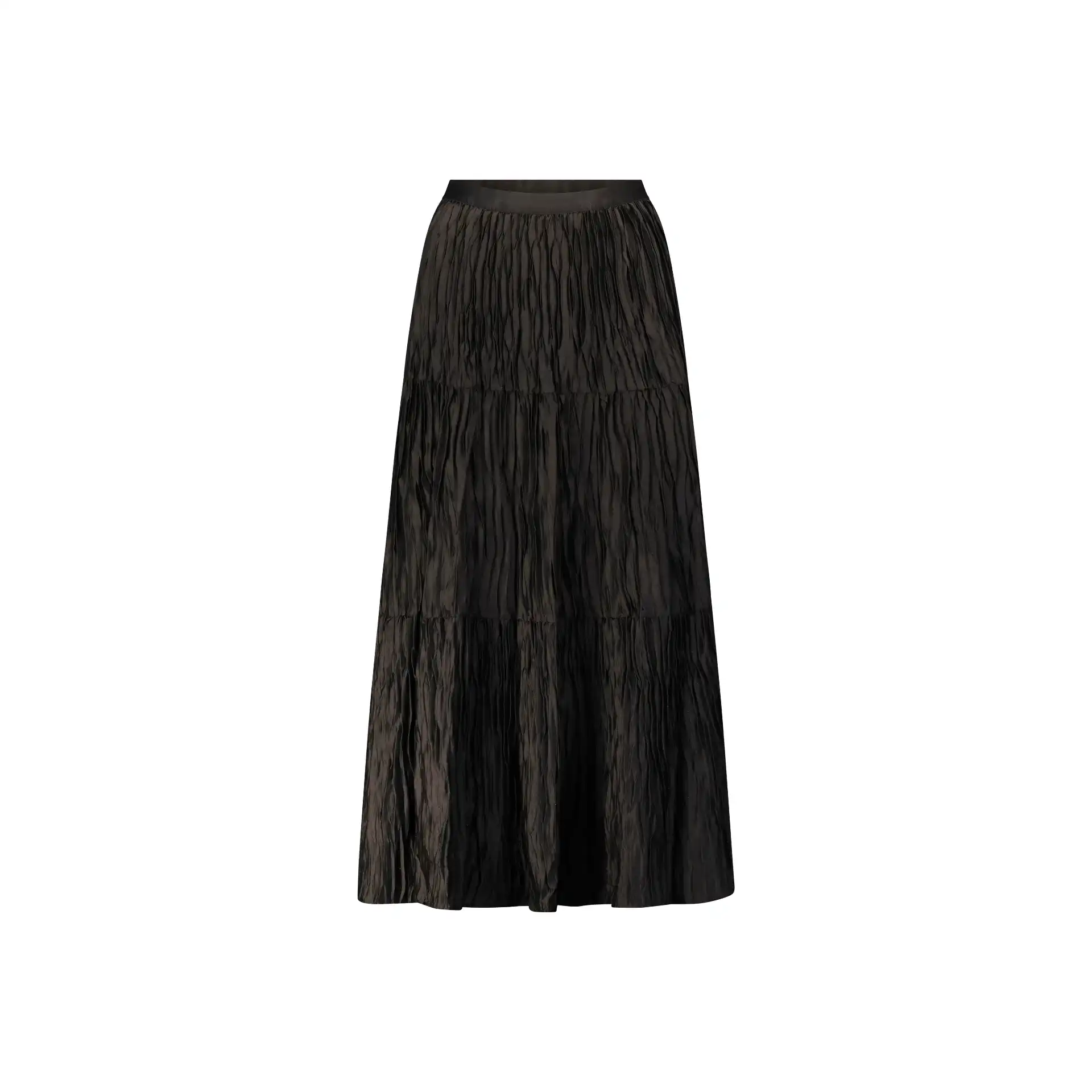 חצאית מקסי לבנה מחורצת