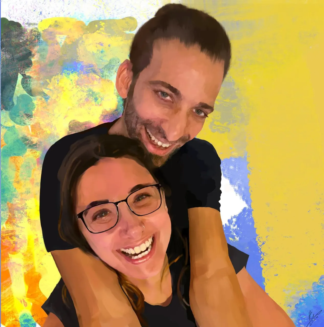 ציור זוגי (2 אנשים)