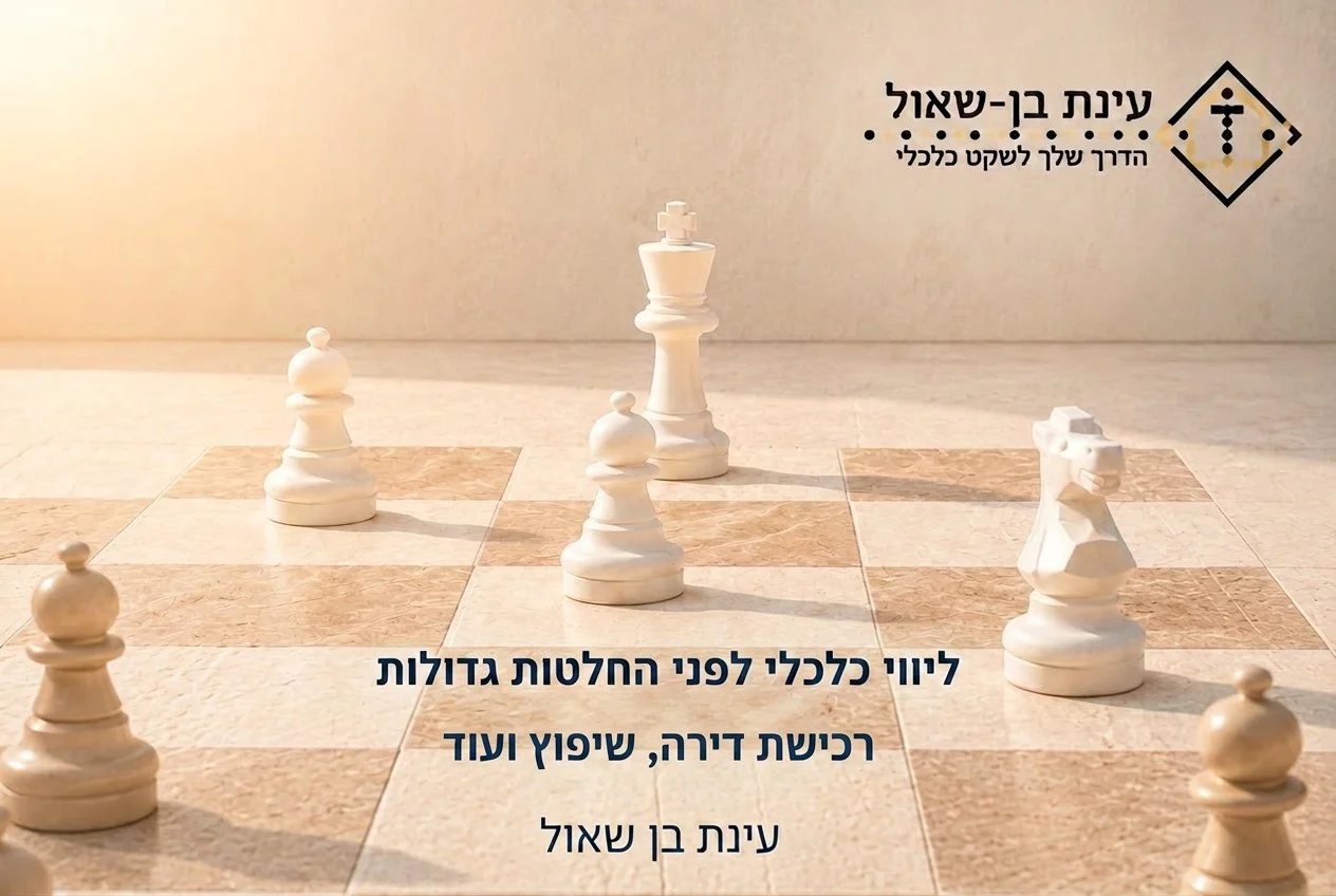ליווי כלכלי לפני החלטות גדולות | רכישת דירה, שיפוץ - עינת בן שאול