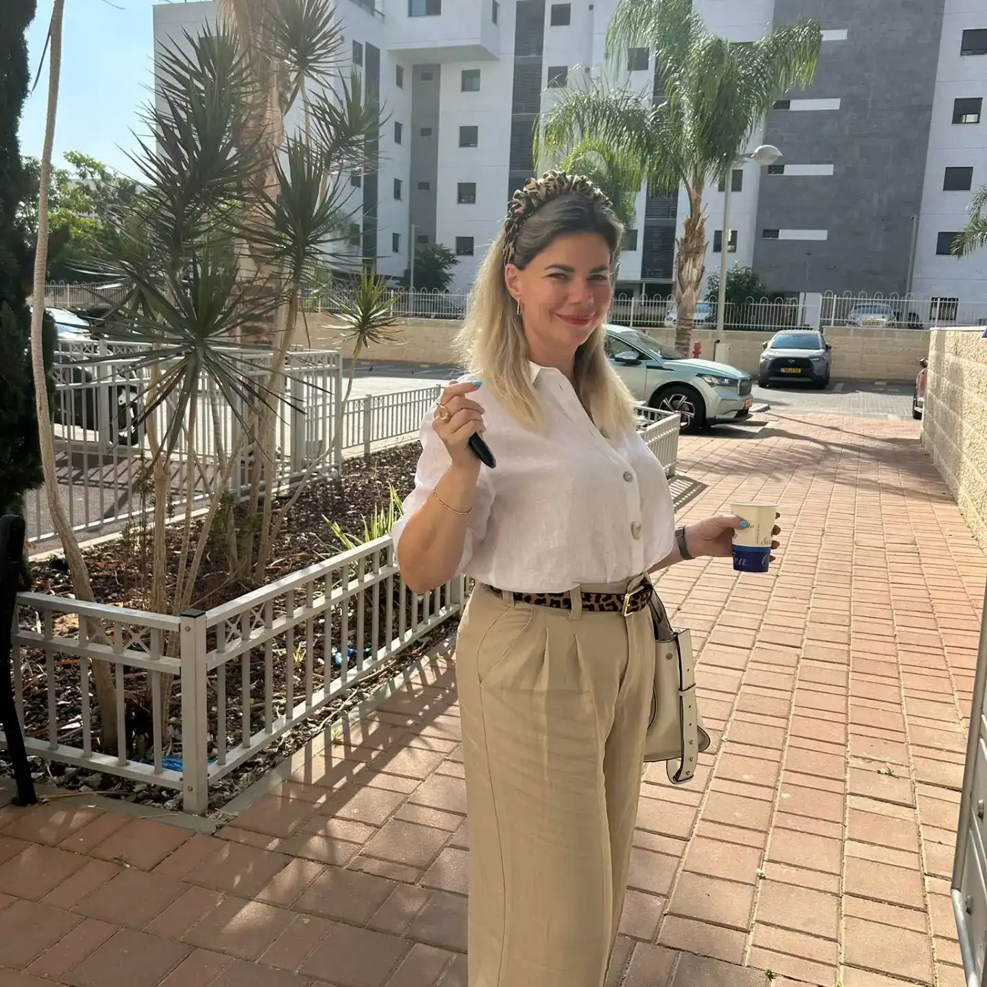 בלה בלוק קלאסי לעבודה עם קצת מנומרת