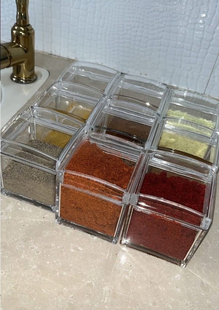 סט 6 קופסאות פנסי לתבלינים