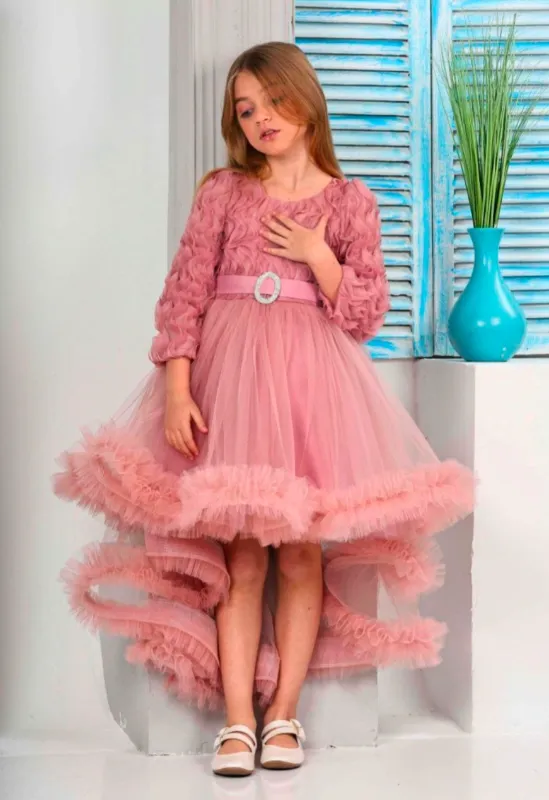 שמלת מיכל ורודה