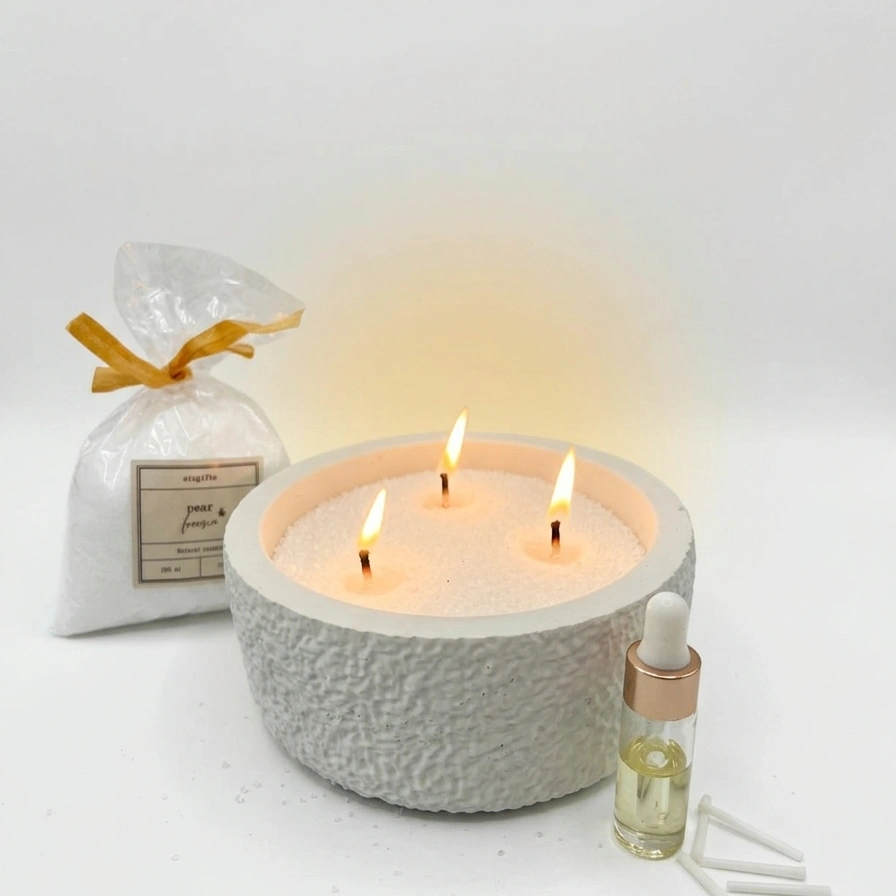 נר מרוקע עגול