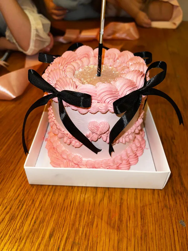 💝עוגת וינטג' ורודה💝