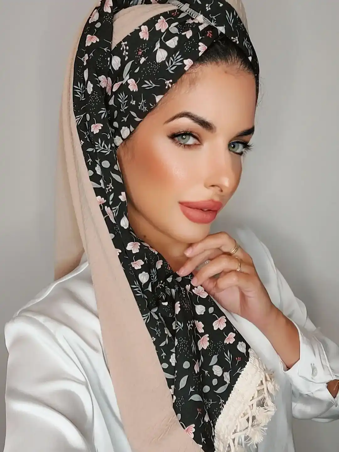 מטפחת לילך פרחוני  