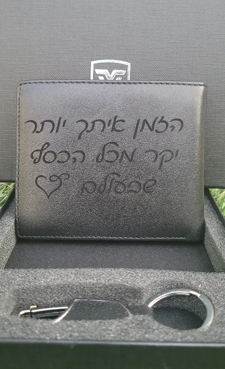 ארנק איכותי מעור אמיתי צבע שחור