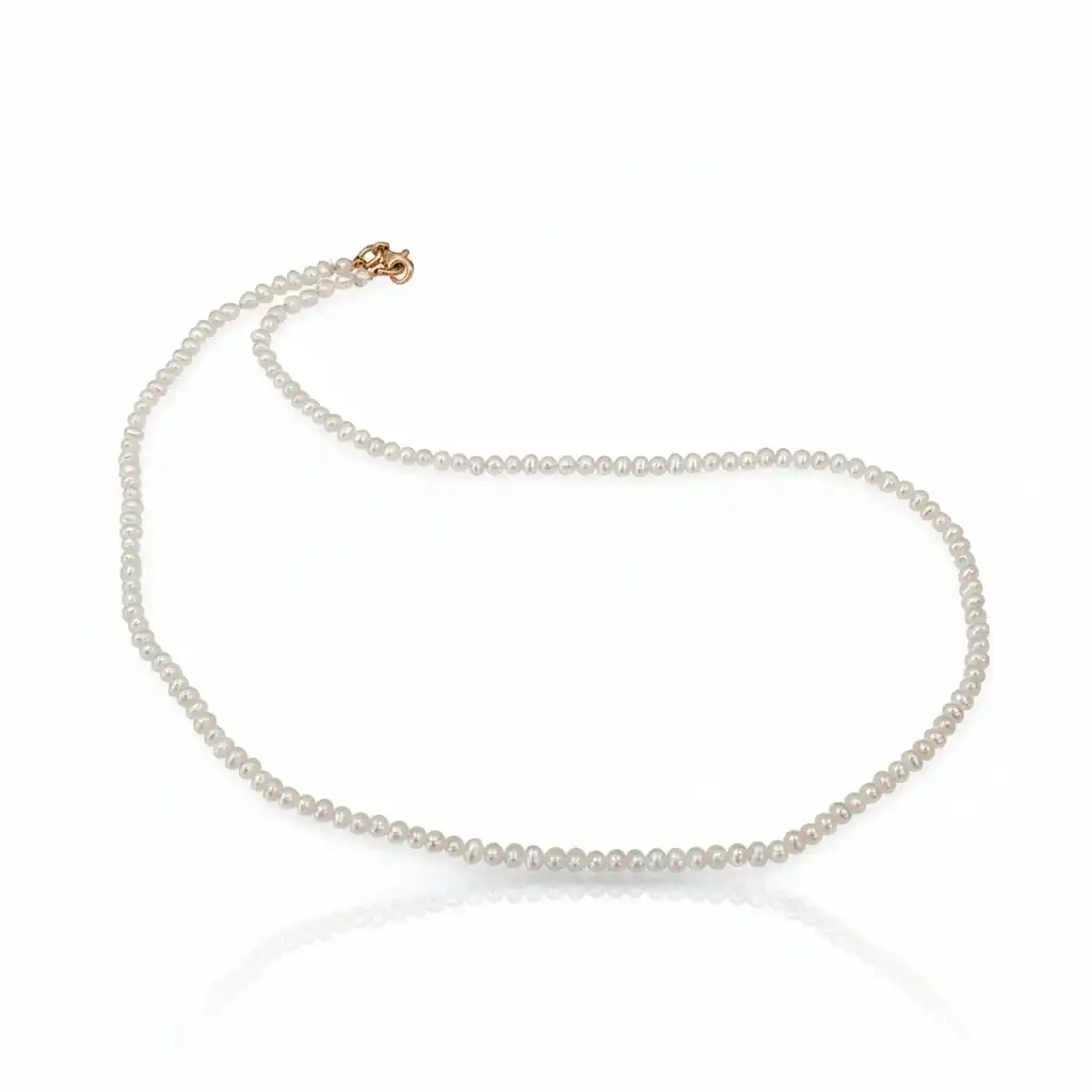 שרשרת פנינים אמתיות לאישה