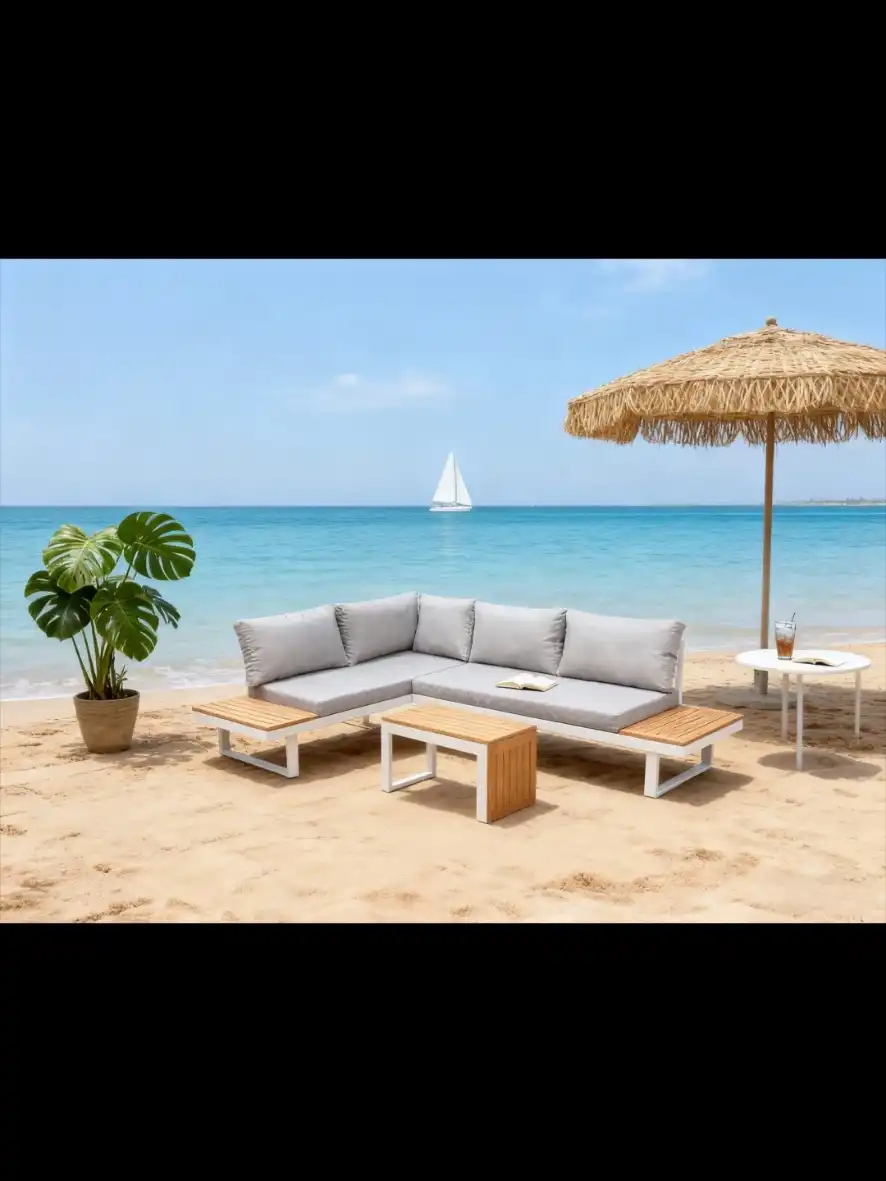 פינת ישיבה דגם "אמסטרדם" צבע אפור