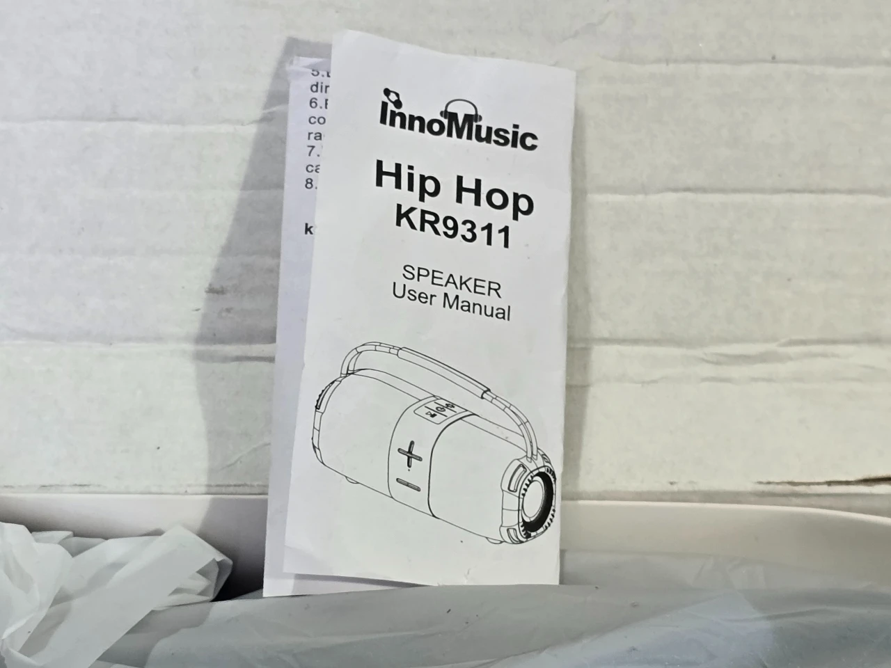 רמקול בלוטוס נייד מדגם KR9311 הידוע גם בשם Hip Hop    עוצמת שמע 16w