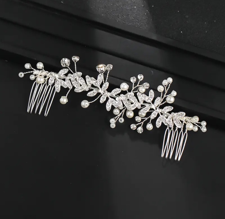 סיכת מסרק שיער לכלה