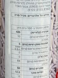 סוכריות צבעוניות מטאלי ללא גלוטן