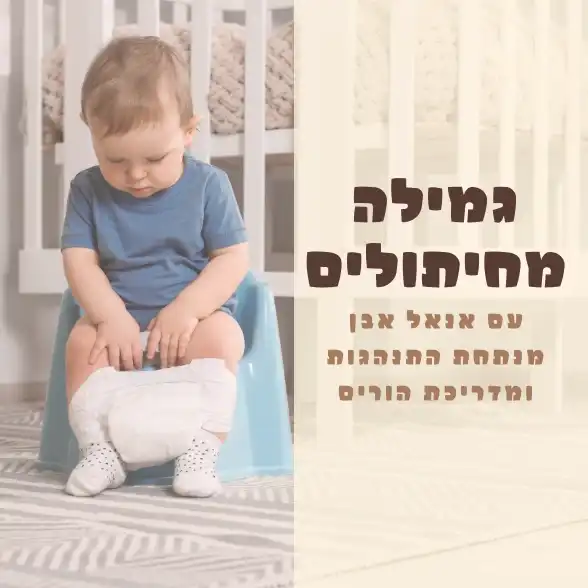 גמילה מחיתולים - הרצאה עם אנאל אבן מדריכת הורים לגיל הרך (5.1 הרצאת ערב, 6.1 הרצאת בוקר)