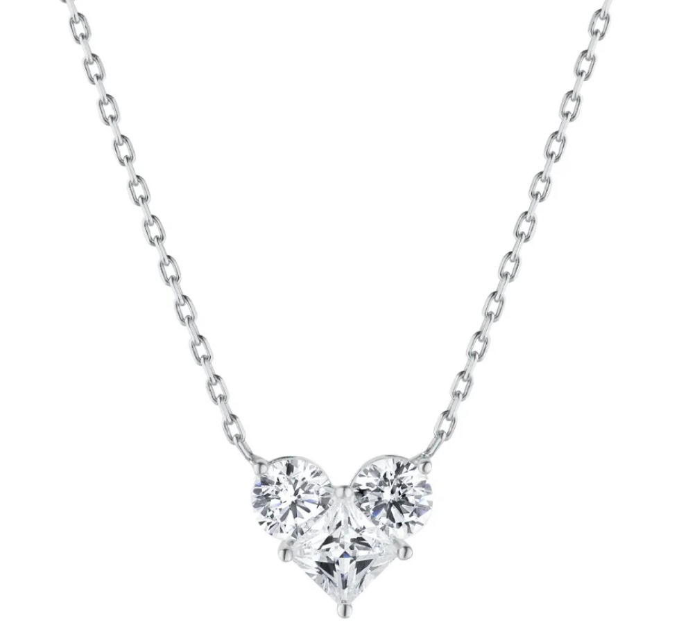 שרשרת לב יהלום 