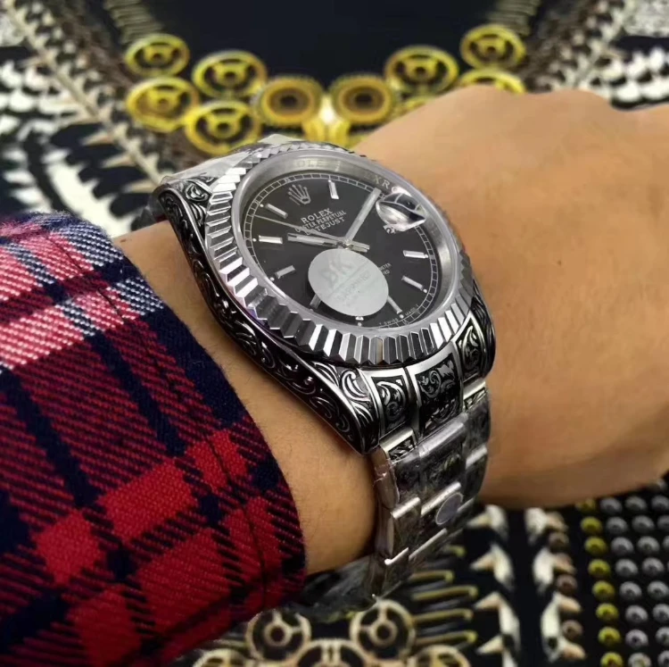Rolex Engraved Tattoo Handmade model