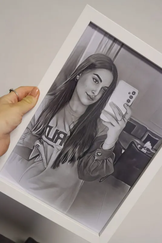 ציור דיגיטלי עם מסגרת🤍