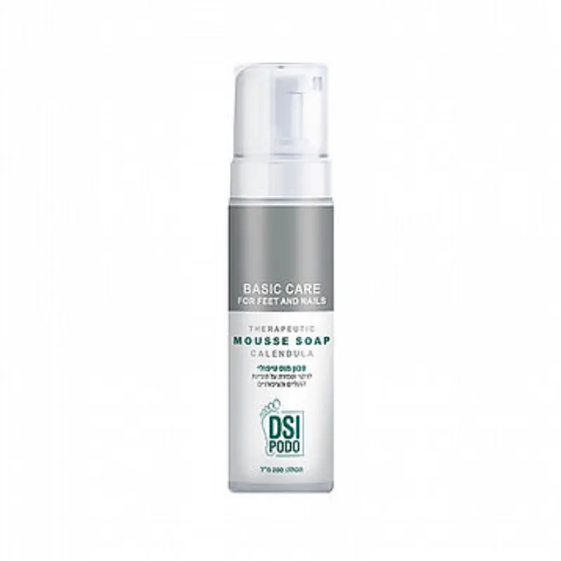 סבון מוס טיפולי לניקוי ושמירה על היגיינת הרגליים והציפורניים 200מ"ל DSI PODO - Therapeutic Mousse Soap