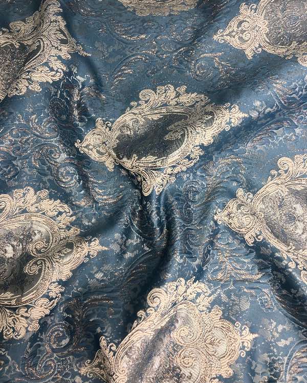 ז׳קארד דגם מרוקו גדול צבע כחול