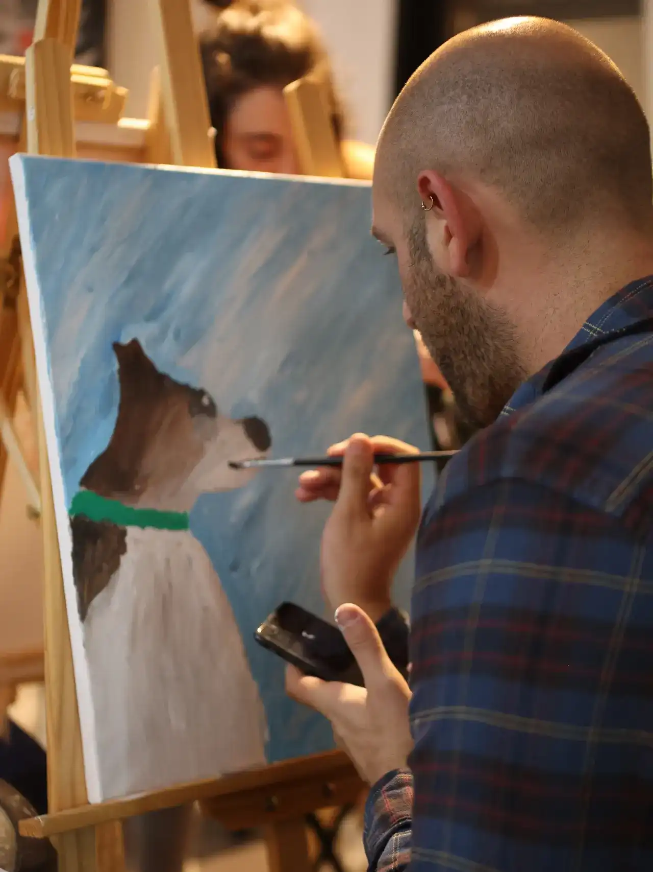 שיעור 5+6 - אקריליק על קנבס