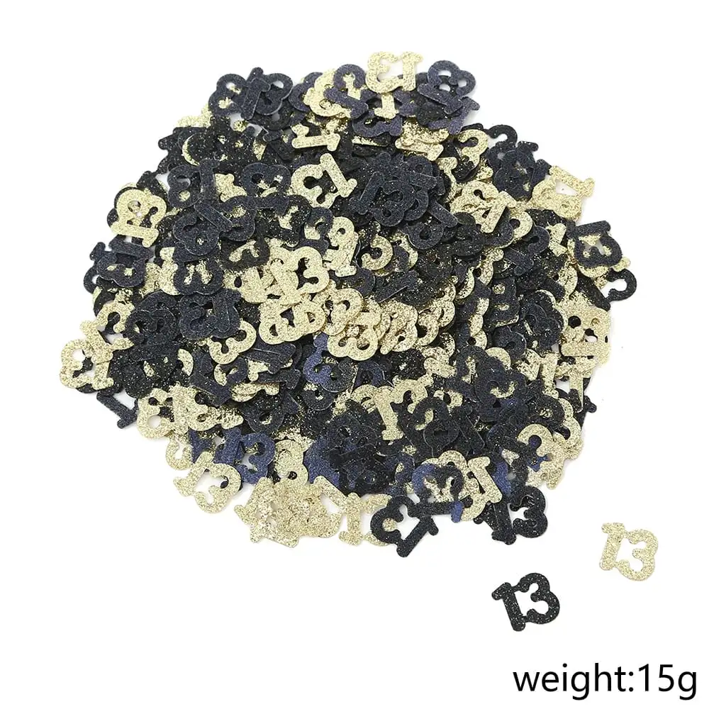 קונפטי לקישוט שולחן