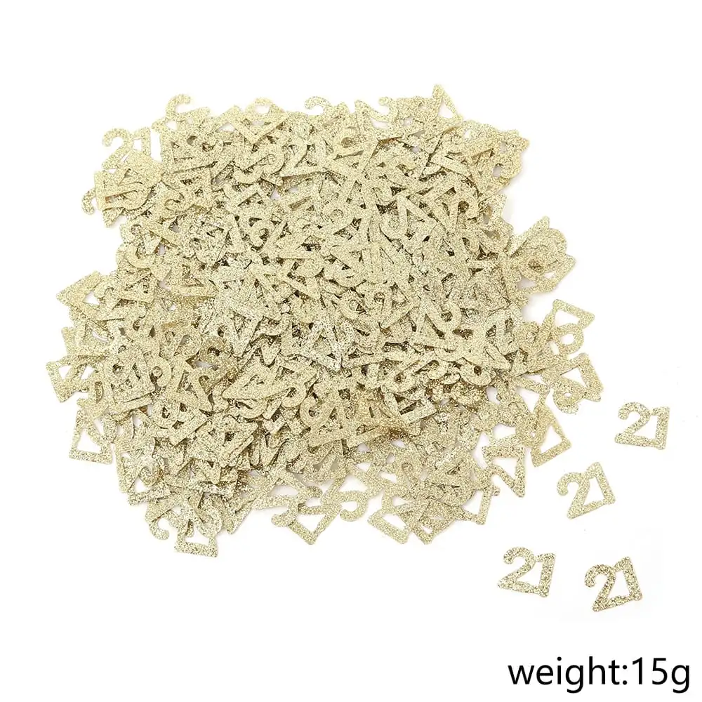 קונפטי לקישוט שולחן