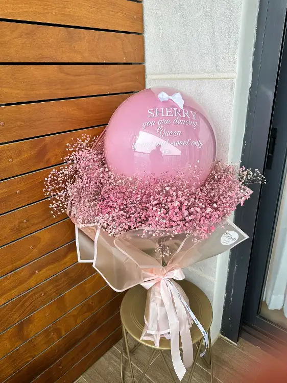 זר גיבסניות ורוד