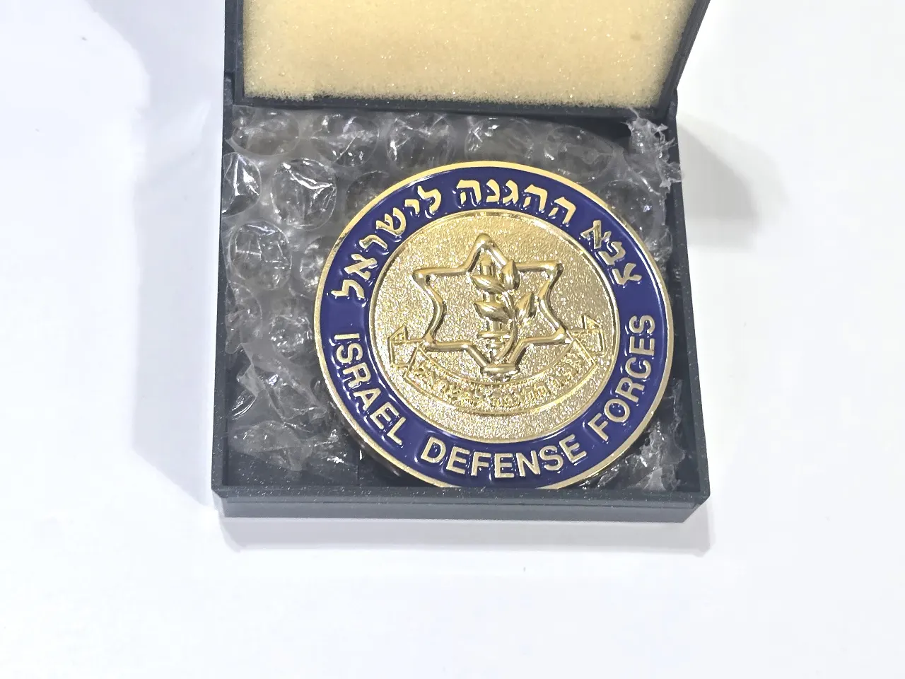 מדליה רשמית של צה"ל - היחידה המטכל"ית לאבטחת בכירים  קוטר 5 ס"מ.