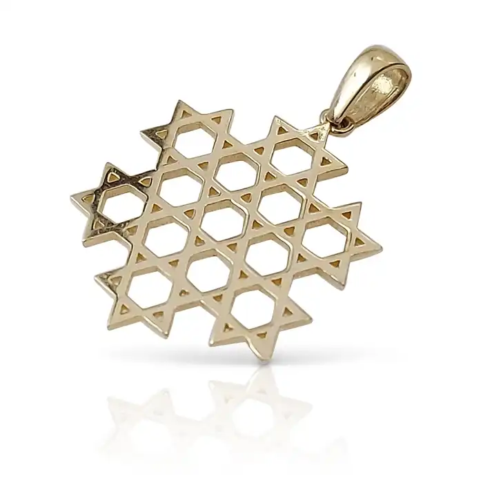 תליון  13 מגן דוד זהב 14K