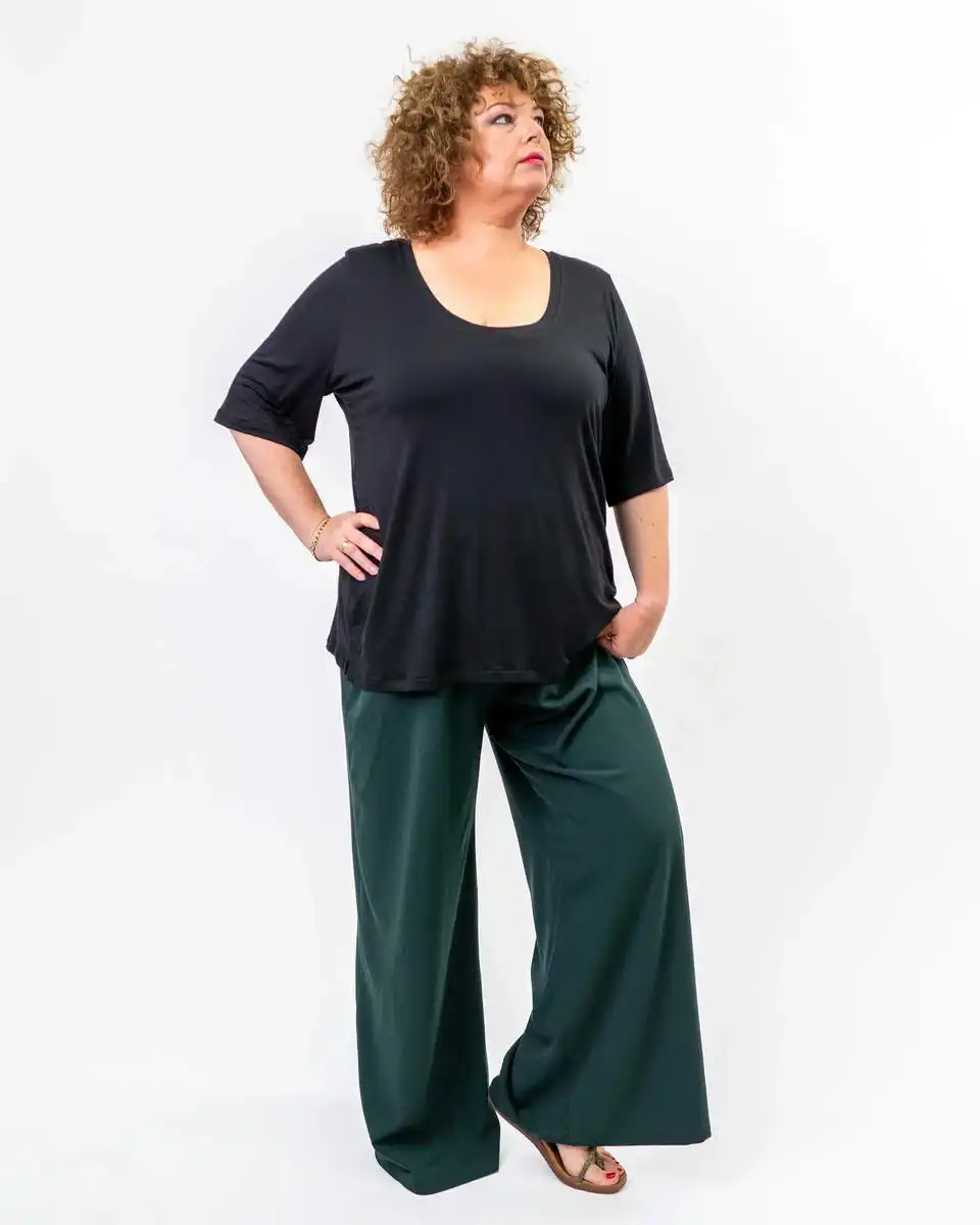 מכנס RONIT ירוק-בקבוק