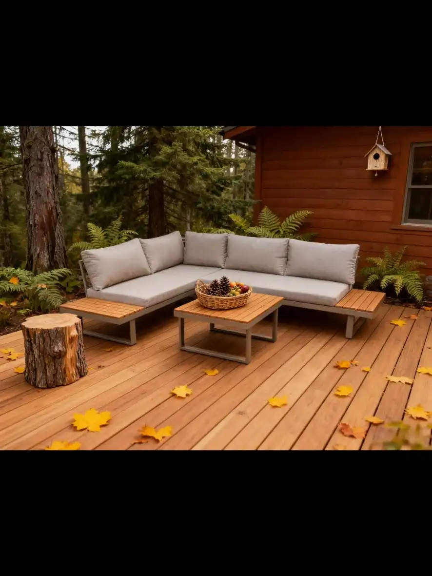 פינת ישיבה דגם "אטלנטה" צבע שמפניה