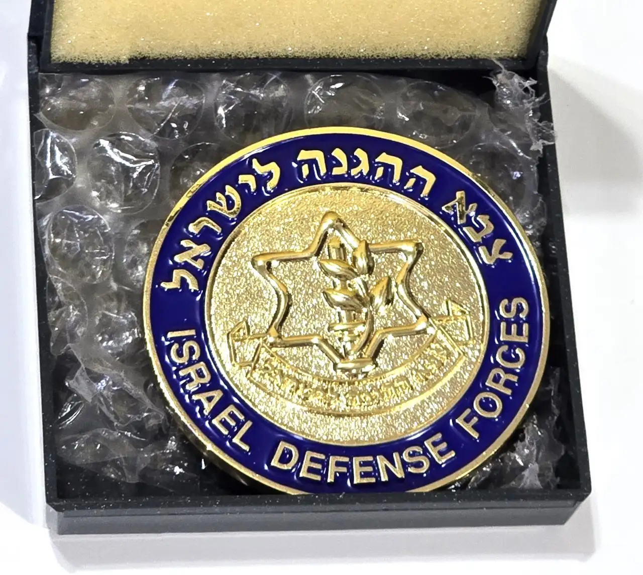 מדליה רשמית של צה"ל - היחידה המטכל"ית לאבטחת בכירים  קוטר 5 ס"מ.