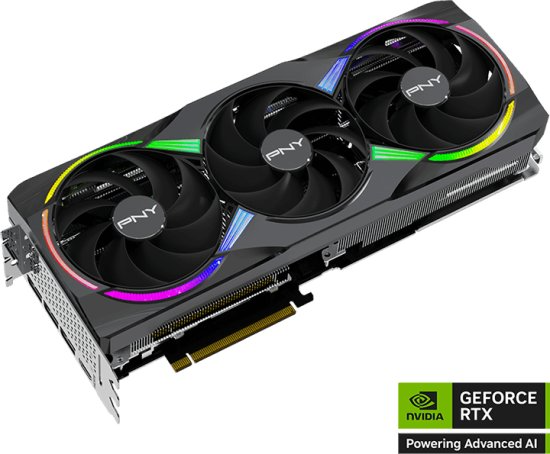 כרטיס מסך PNY RTX 5080 ARGB EPIC-X OC Triple Fan 16GB GDDR7