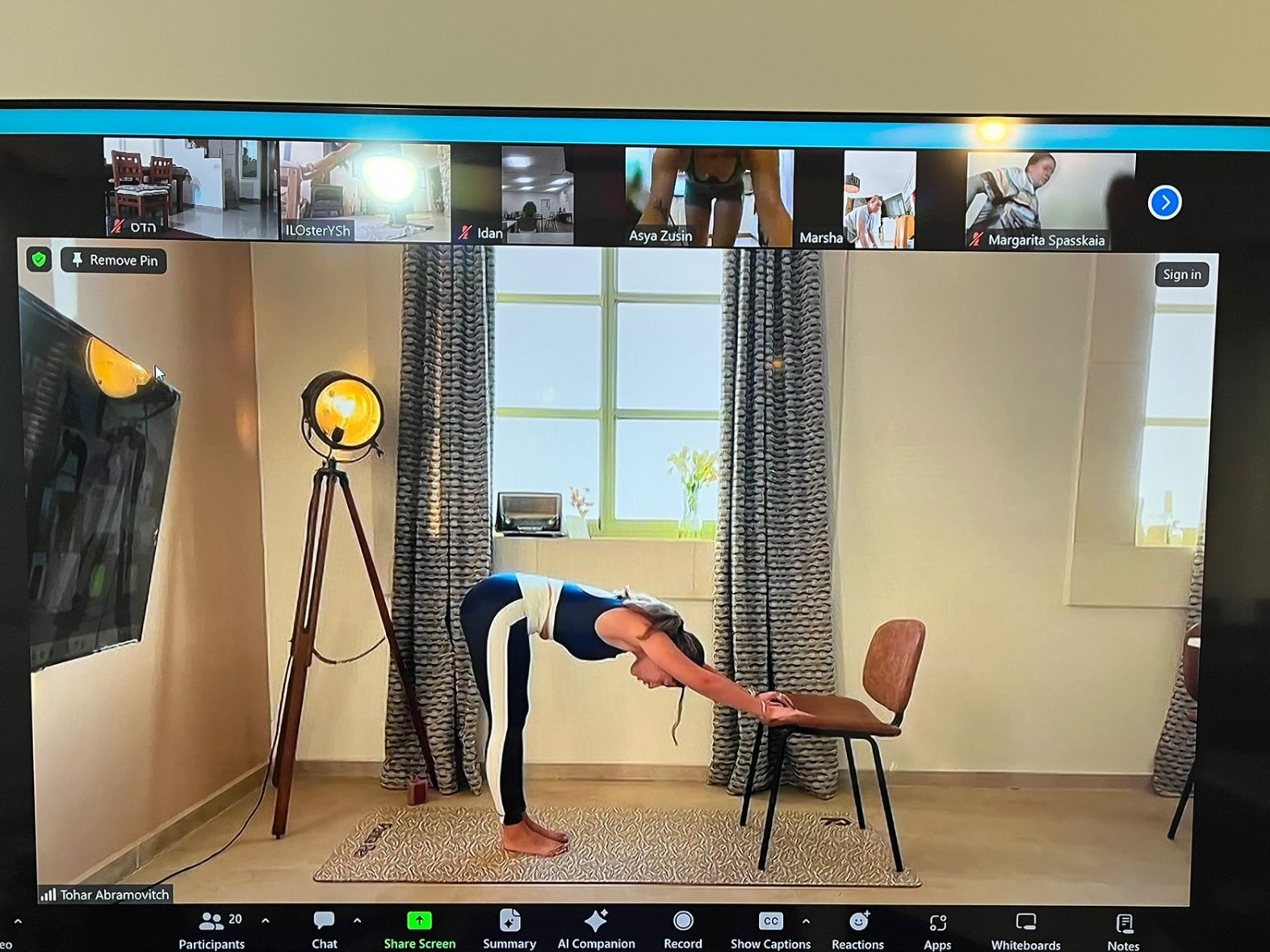 אימון פילאטיס אונליין