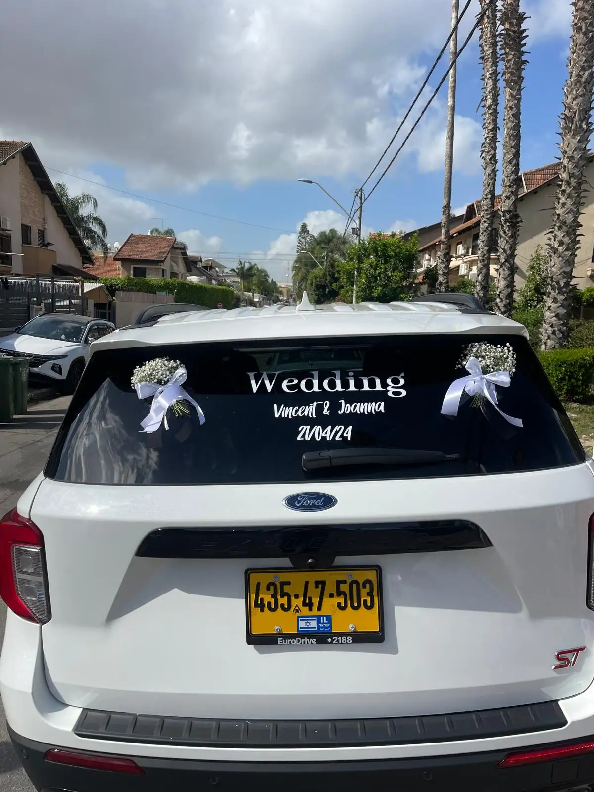 קישוטי חתונה לרכב 