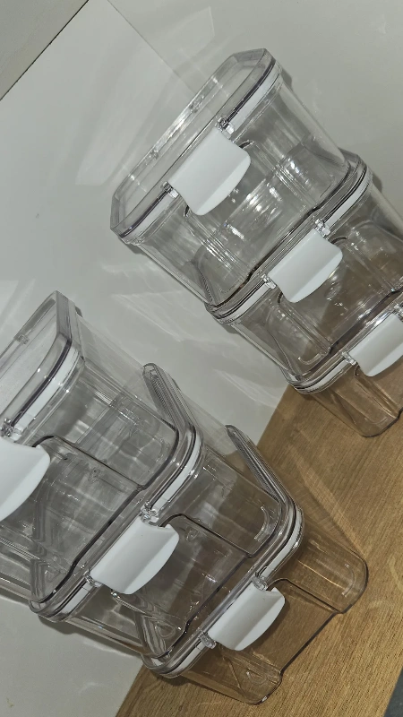 מארז 6 קופסאות אקריל לתבלינים