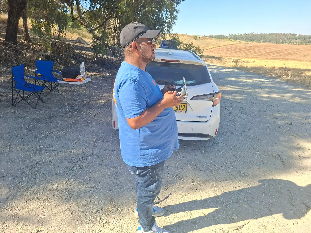 חניכת שטח שיעור שני תרגול טיסה בשיבוש gps