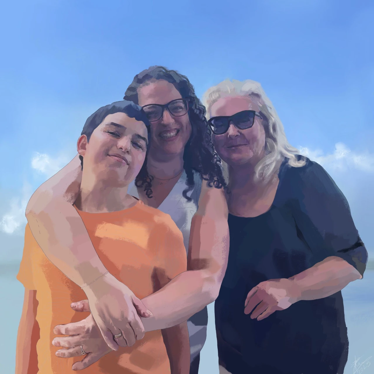 ציור משפחתי (3–5 אנשים)