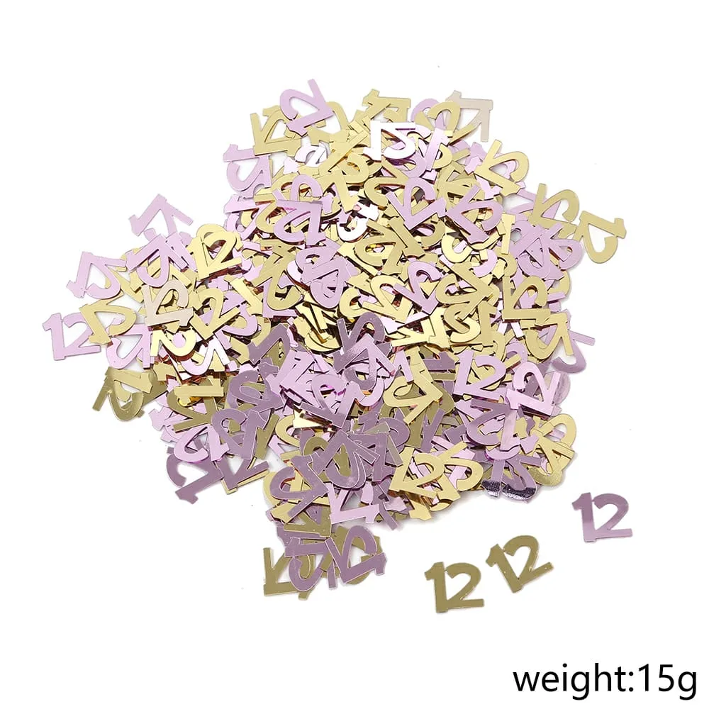 קונפטי לקישוט שולחן