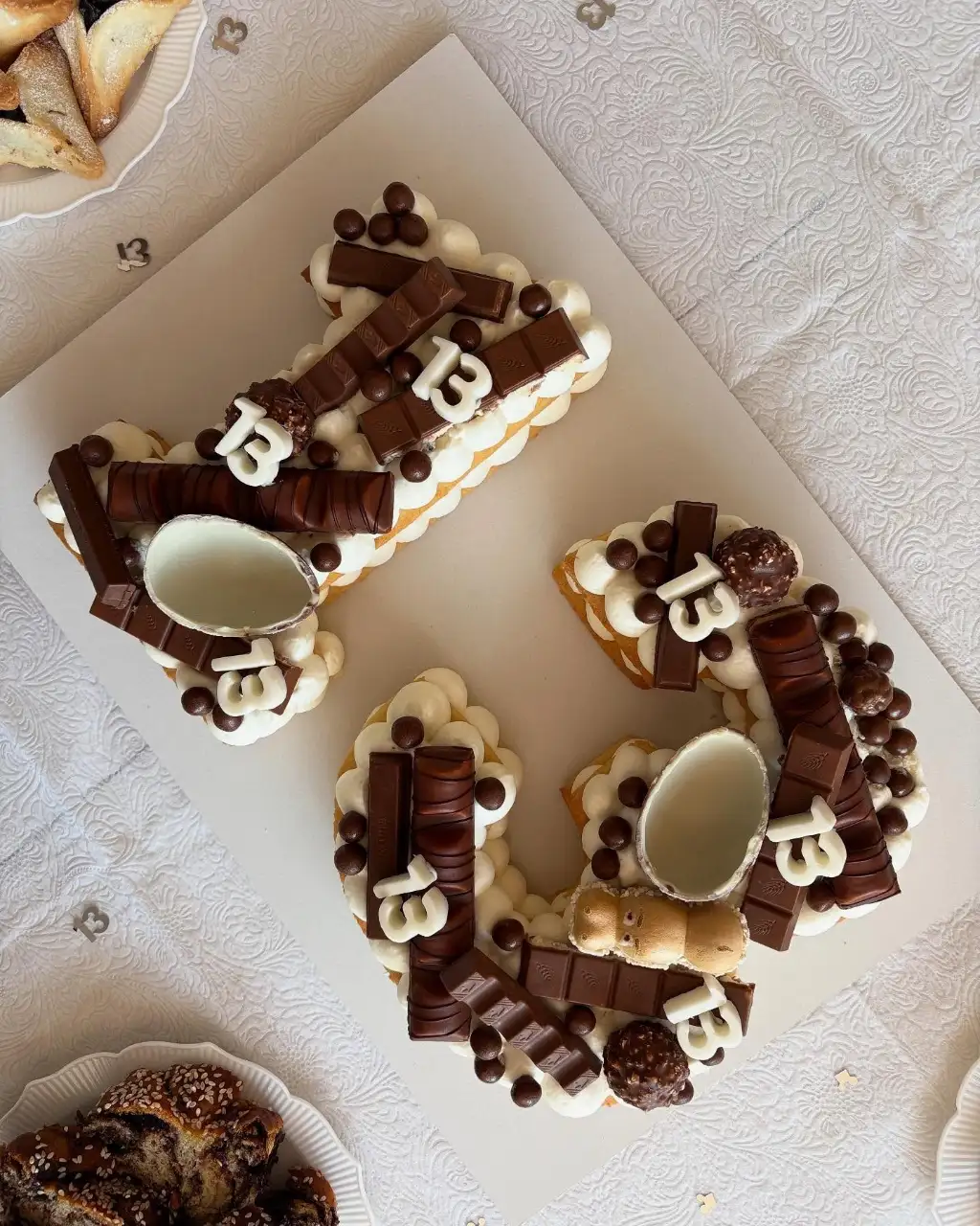 עוגת מספרים שוקולד