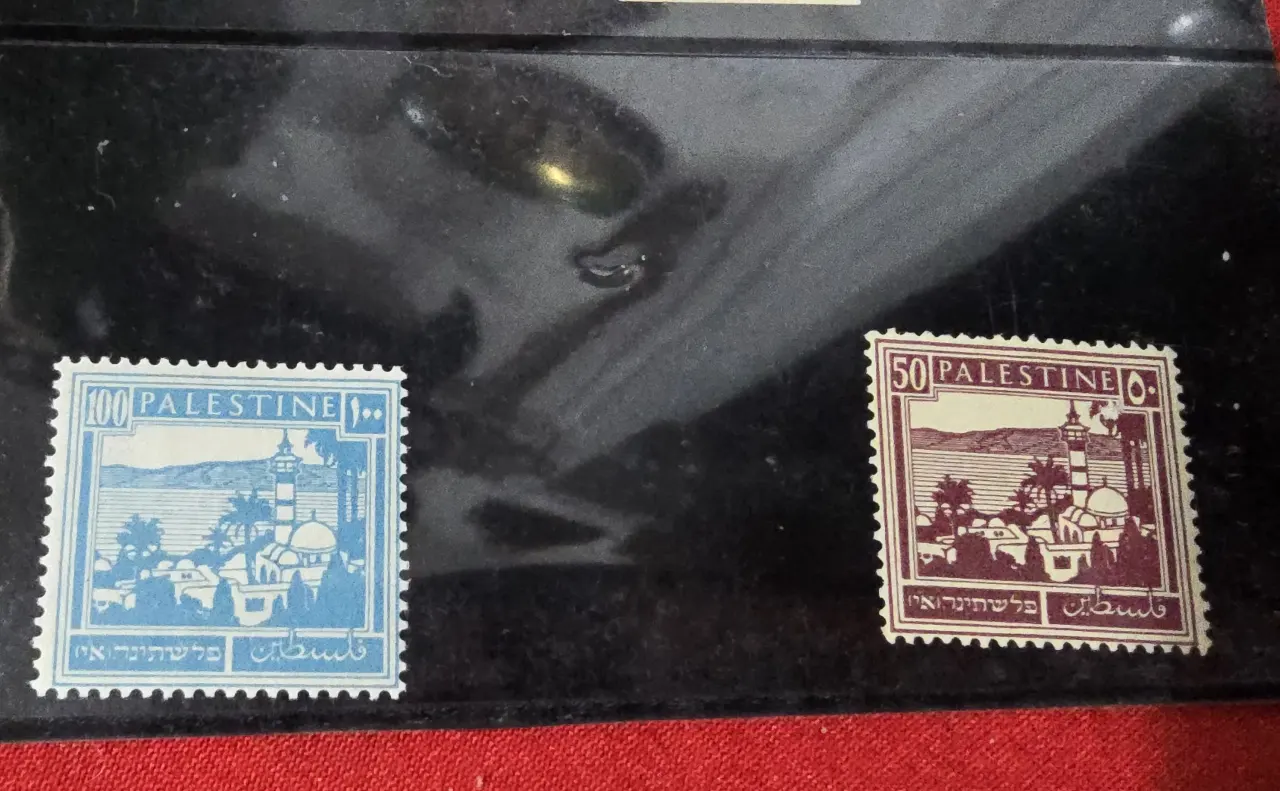 פלשתינה. 8 בולים חדשים (מנטה), ללא פגיעה במדבק (NH). המנדט הבריטי. בולי הכנסות. נא לשים לב בתמונות למצב הפריט !