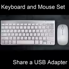 סט מקלדת ועכבר אלחוטיים 2.4ghz ב 3 שפות רוסית+אנגלית+ עברית