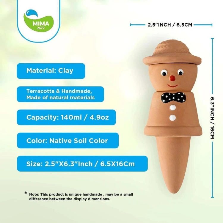 Gnome Terracotta Watering Globe