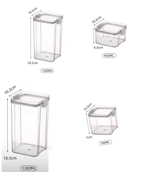 מארז 5 קופסאות אחסון דגם אינפינטי 