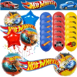 מגוון סטים של בלוני hot wheels