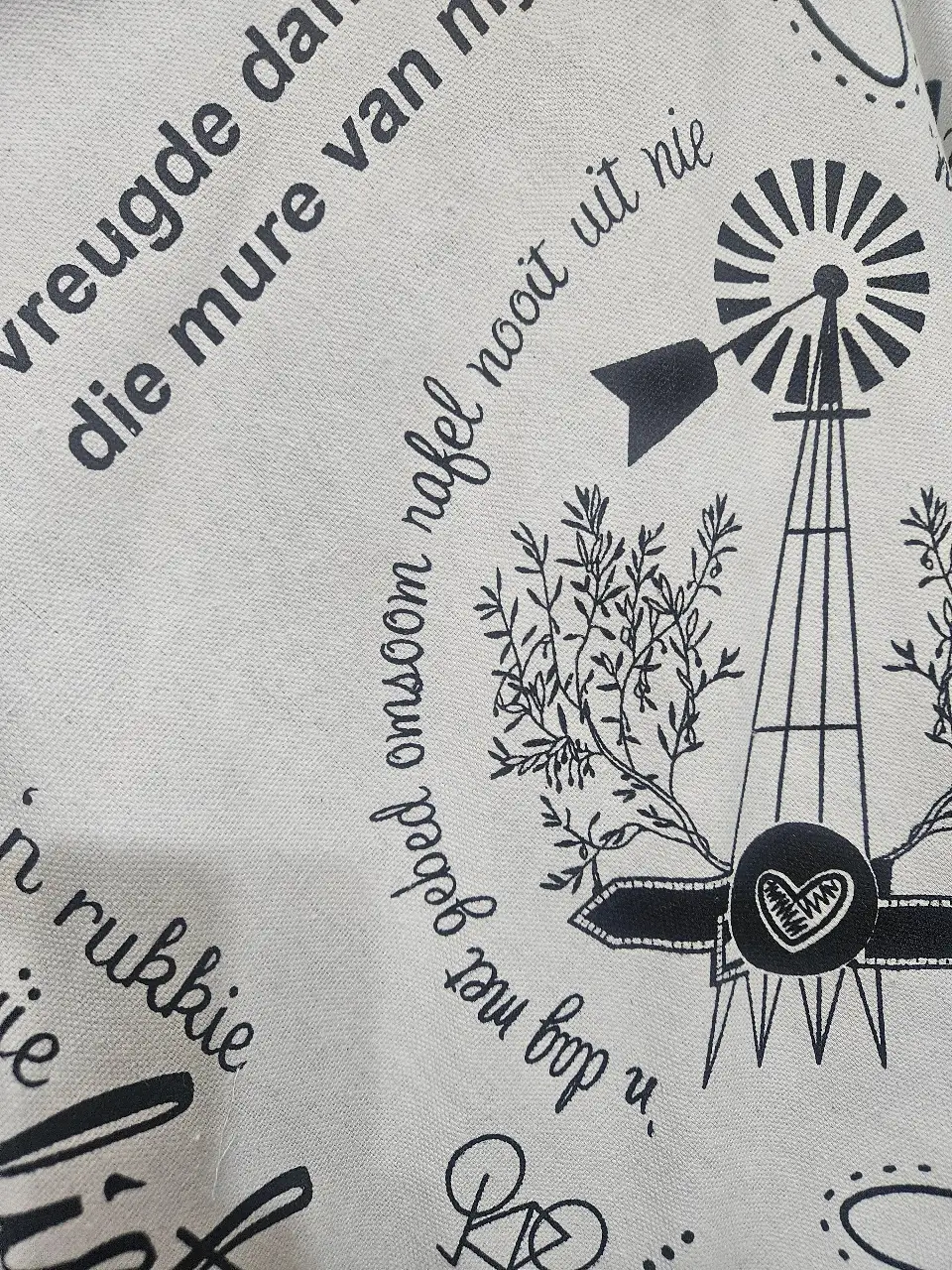 בד קאנווס כותנה מודפס