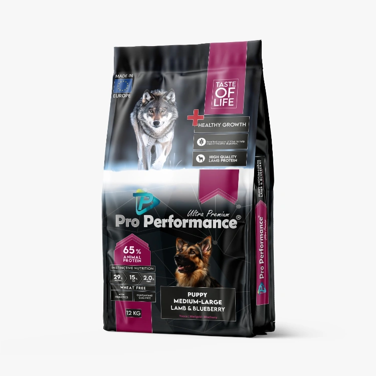 Pro Performance PUPPY DOG M&L LAMB&BLUEBERRY 12 KG