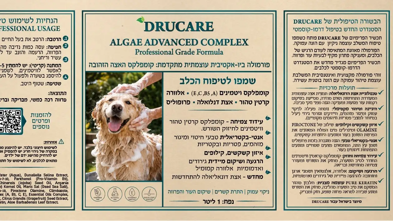 שמפו טיפולי לטיפוח הכלב